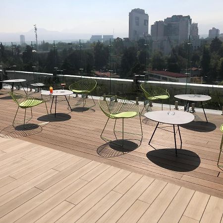 Galeria Plaza San Jeronimo Hotel Ciudad de México Exterior foto Rooftop bar at the hotel