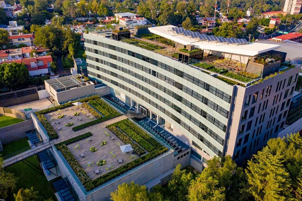 Galeria Plaza San Jeronimo Hotel Ciudad de México Exterior foto Aerial view of the campus